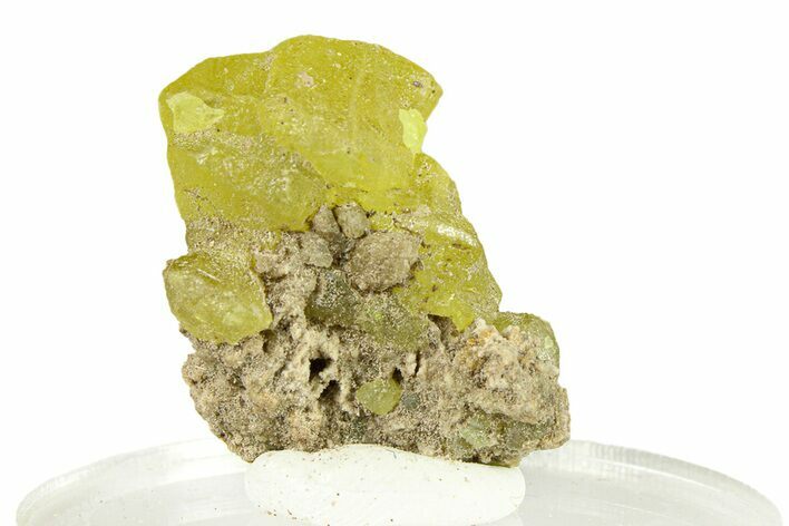 Lemon-Yellow Sulfur Crystal Cluster - Italy #293262